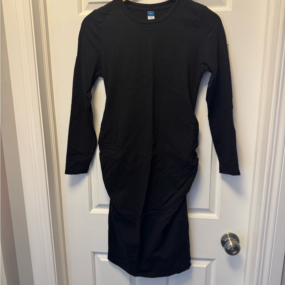 Old navy Black Long Sleeve Maternity Dress